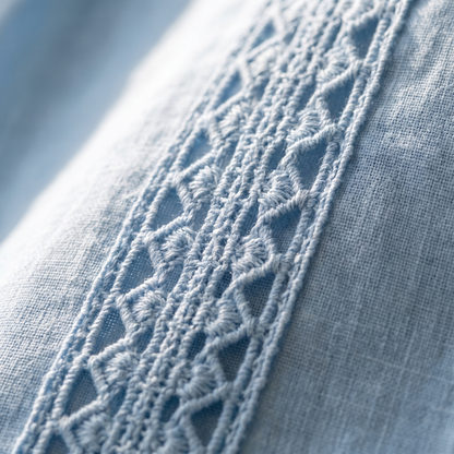 Chic Loose-Fit V-Neck Lace