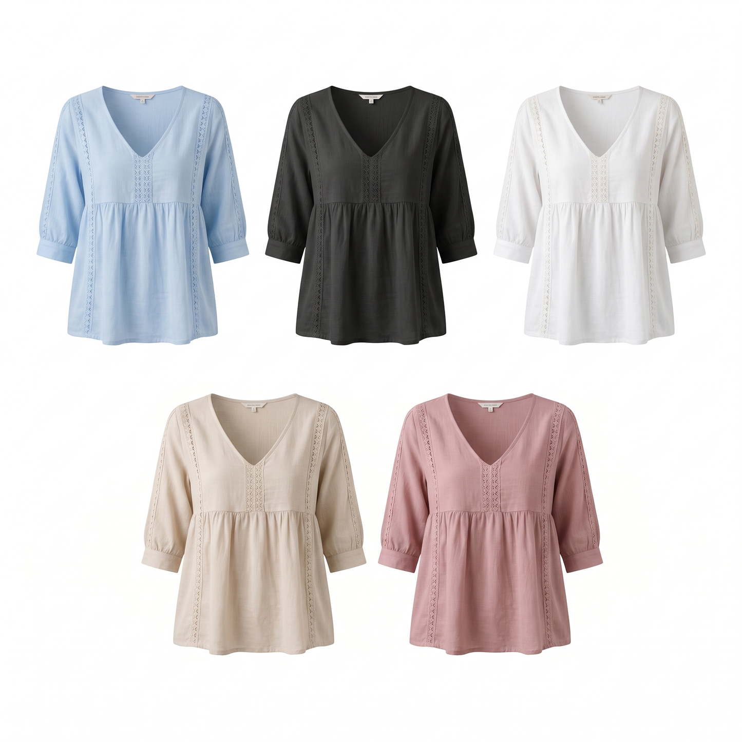 Chic Loose-Fit V-Neck Lace
